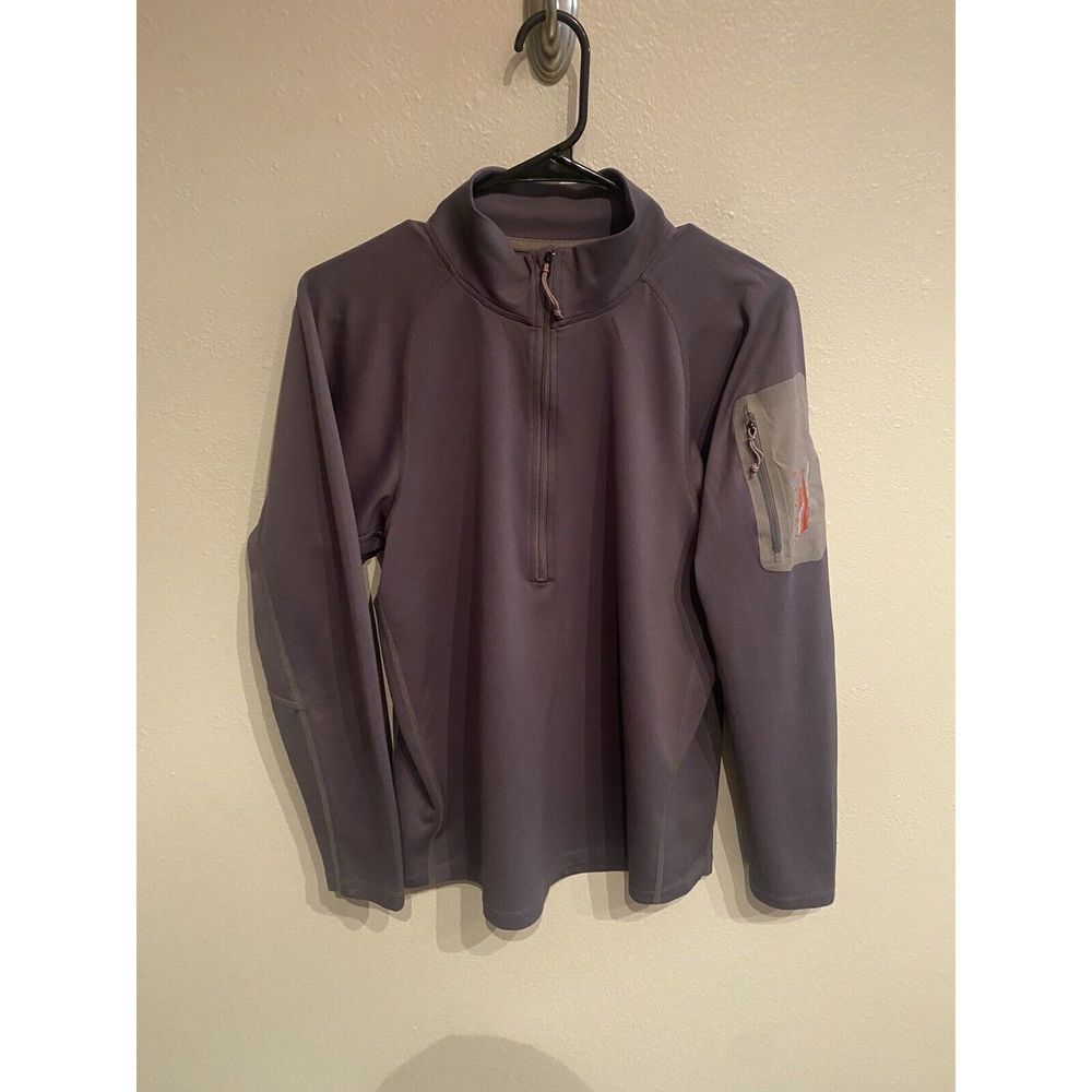 Sitka Gear Mens Medium 1/2 Zip Performance Pullover Gray